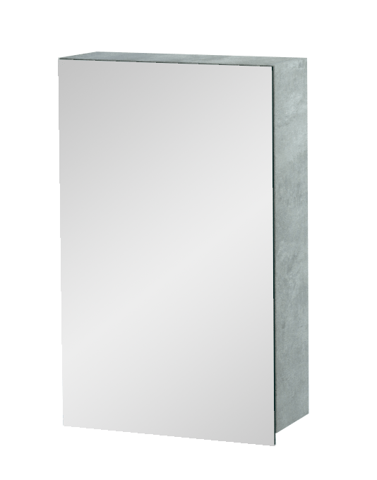 Balmani Lucida spiegelkast 45 x 16 cm beton zilvergrijs