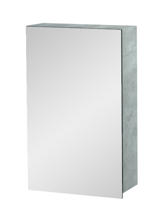 Balmani Lucida spiegelkast 45 x 16 cm beton zilvergrijs