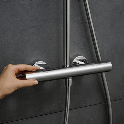 Hansgrohe Pulsify S260 Puro thermostatische kraan regendoucheset glanzend chroom