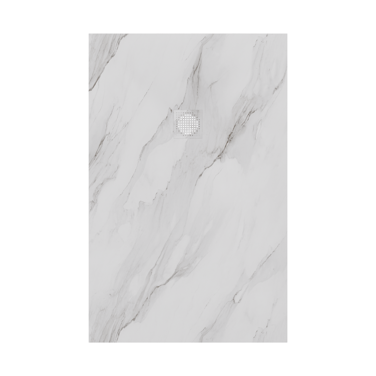 Luca Varess Suite douchebak 140 x 90 cm composietmarmer Marble White 