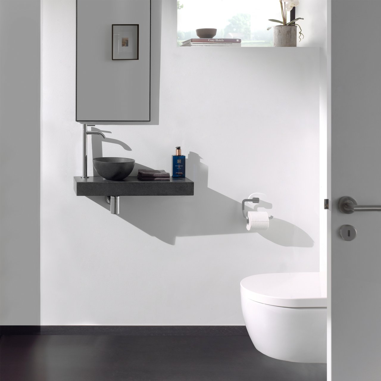 Blaufoss Multa verhoogde koudwaterkraan Brushed GunMetal