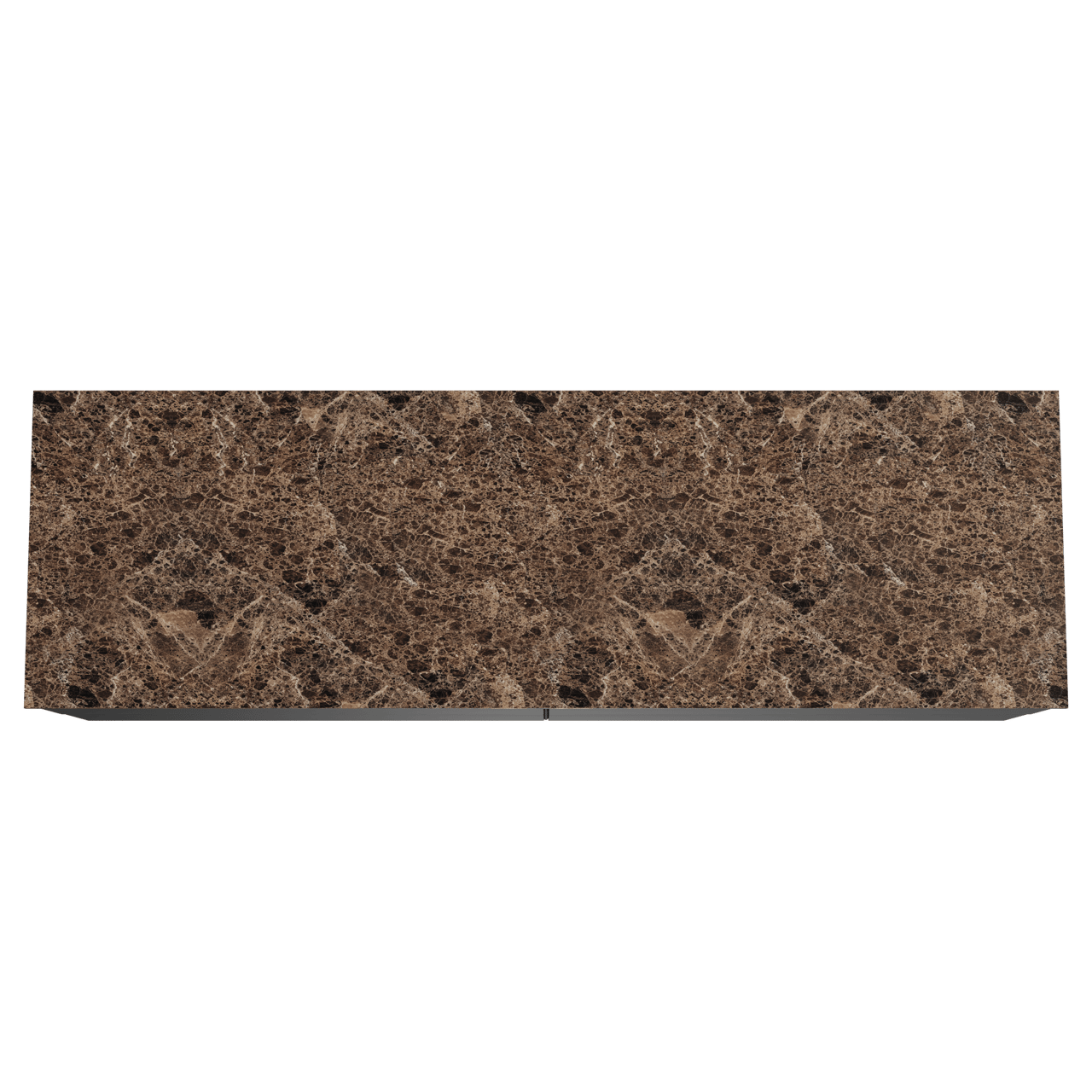 Balmani Mitra meuble salle de bains suspendu 180 x 55 cm noir mat avec Stretto tablette simple ou double en marbre dark emperador