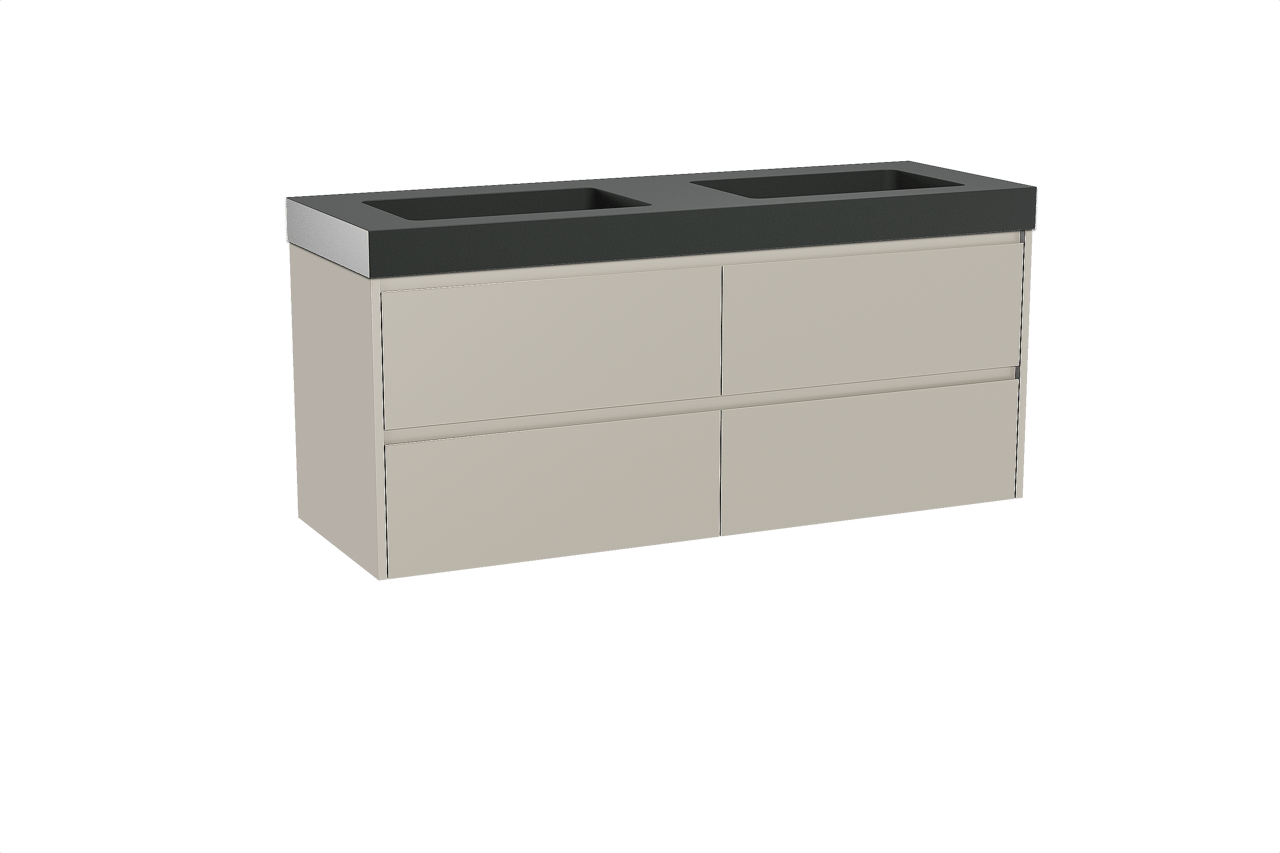 Storke Seda meuble salle de bains avec lavabo Scuro High