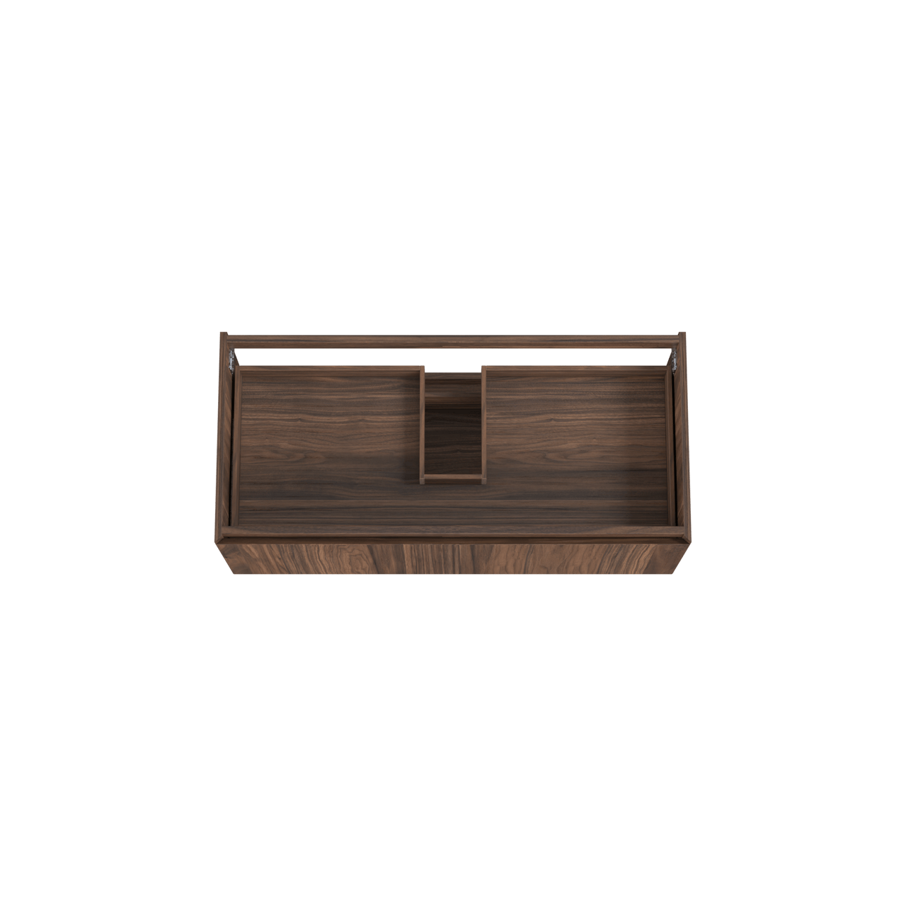 Balmani Idra zwevende wastafelonderkast 120 x 55 cm fineer notelaar 2 lades