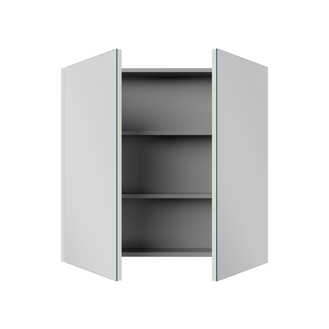 Linie Montro Spiegelschrank Bad: 80 x 75 cm, Greige