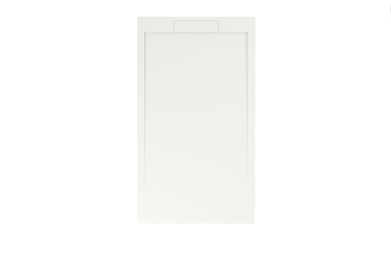 Balmani Andes Duschwanne: 140 x 80 cm, Solid Surface, Weiß matt