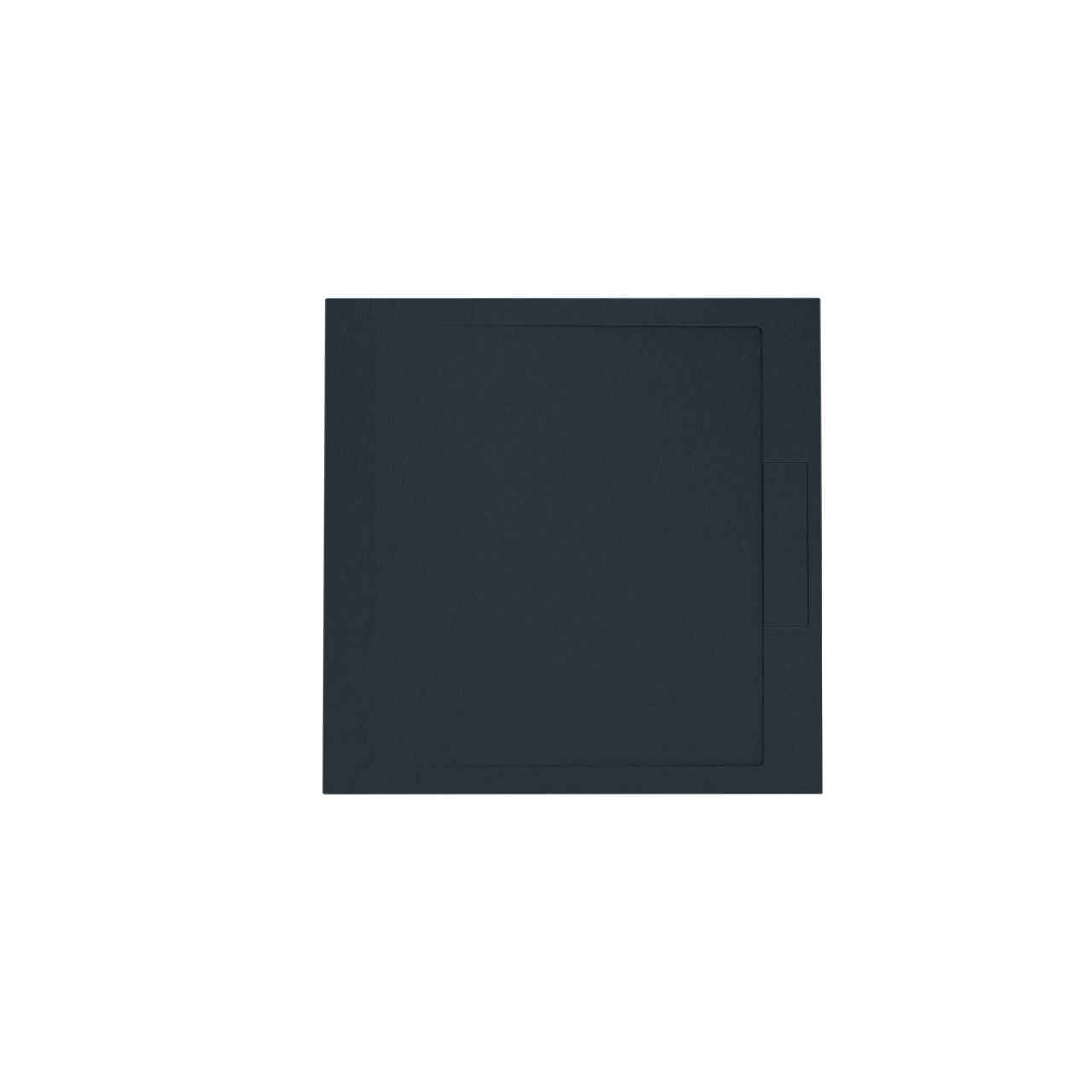 Balmani Indus receveur de douche 90 x 90 cm marbre composite gris graphite structure en ardoise