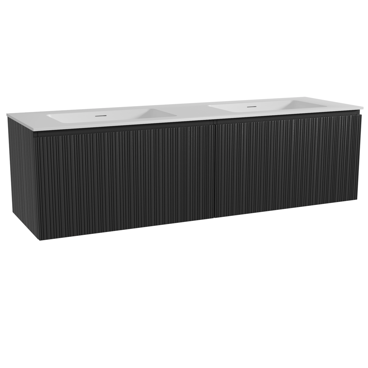 Storke Ribs meuble salle de bains avec lavabo Mata