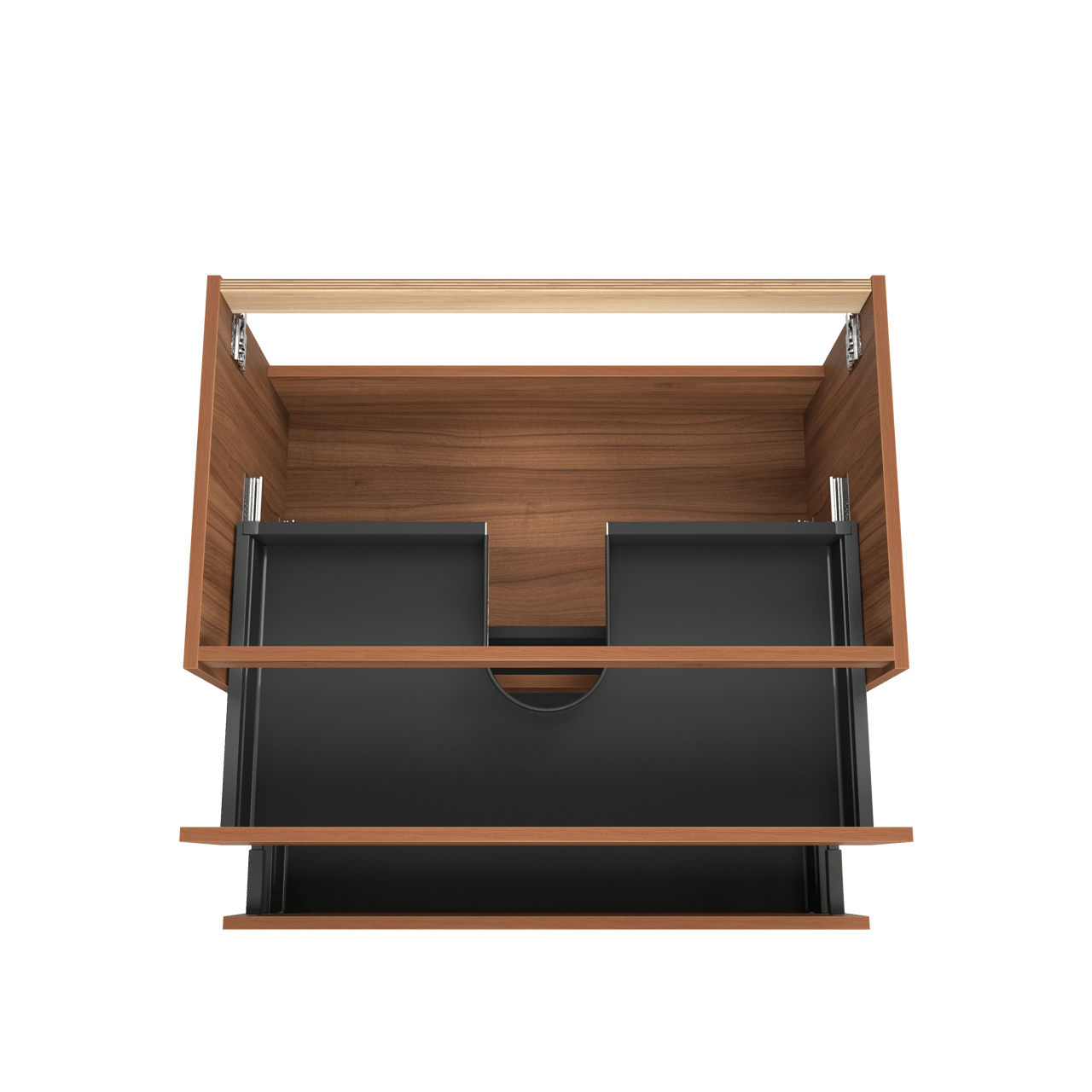 Balmani Lucida meuble sous-lavabo suspendu 90 x 55 cm noyer 2 tiroirs