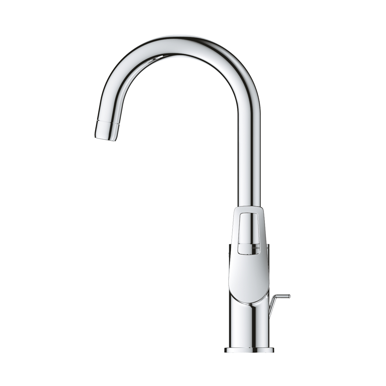 Grohe BauLoop Waschbecken Armatur: Erhöht, Chrom glänzend