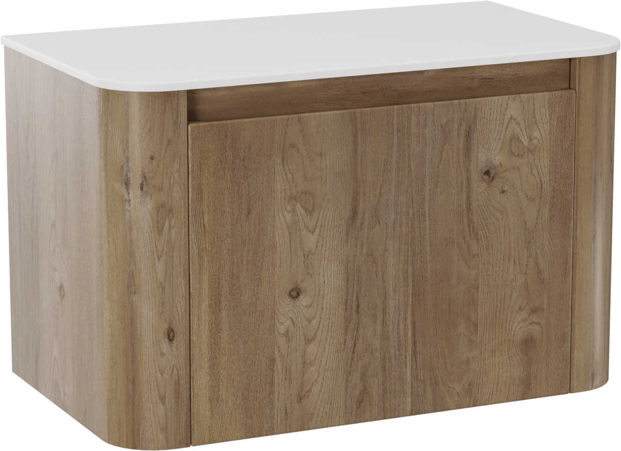 Storke Soft meuble salle de bains avec tablette pour vasques Tavola Soft