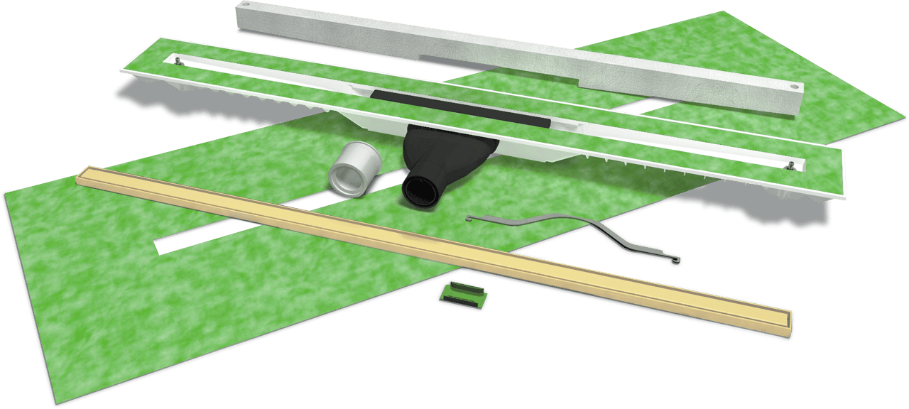 Mydrain douchegoot 80 cm Brushed Champagne Gold