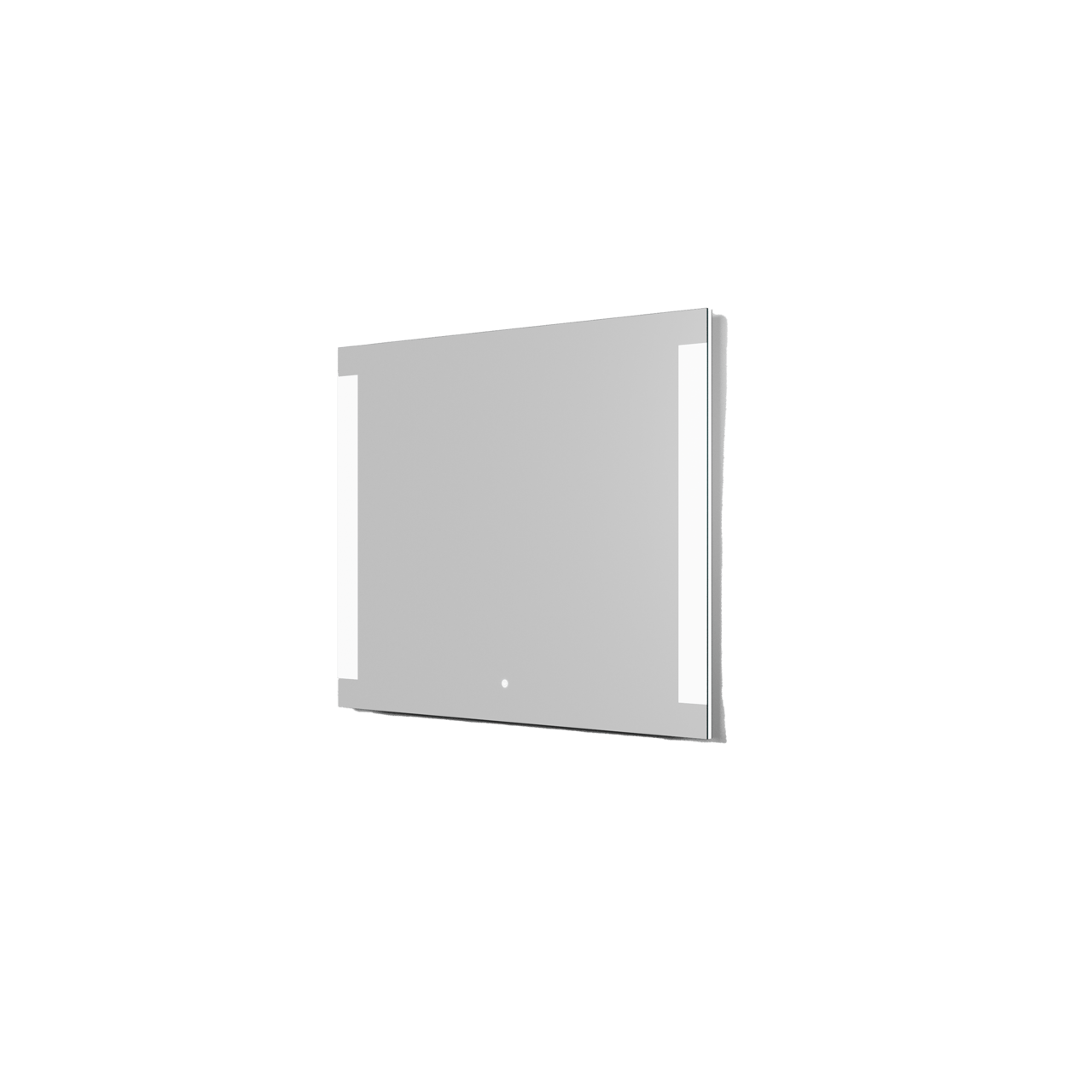 Linie Lunar rechthoekig badkamerspiegel 100 x 80 cm met spiegelverlichting