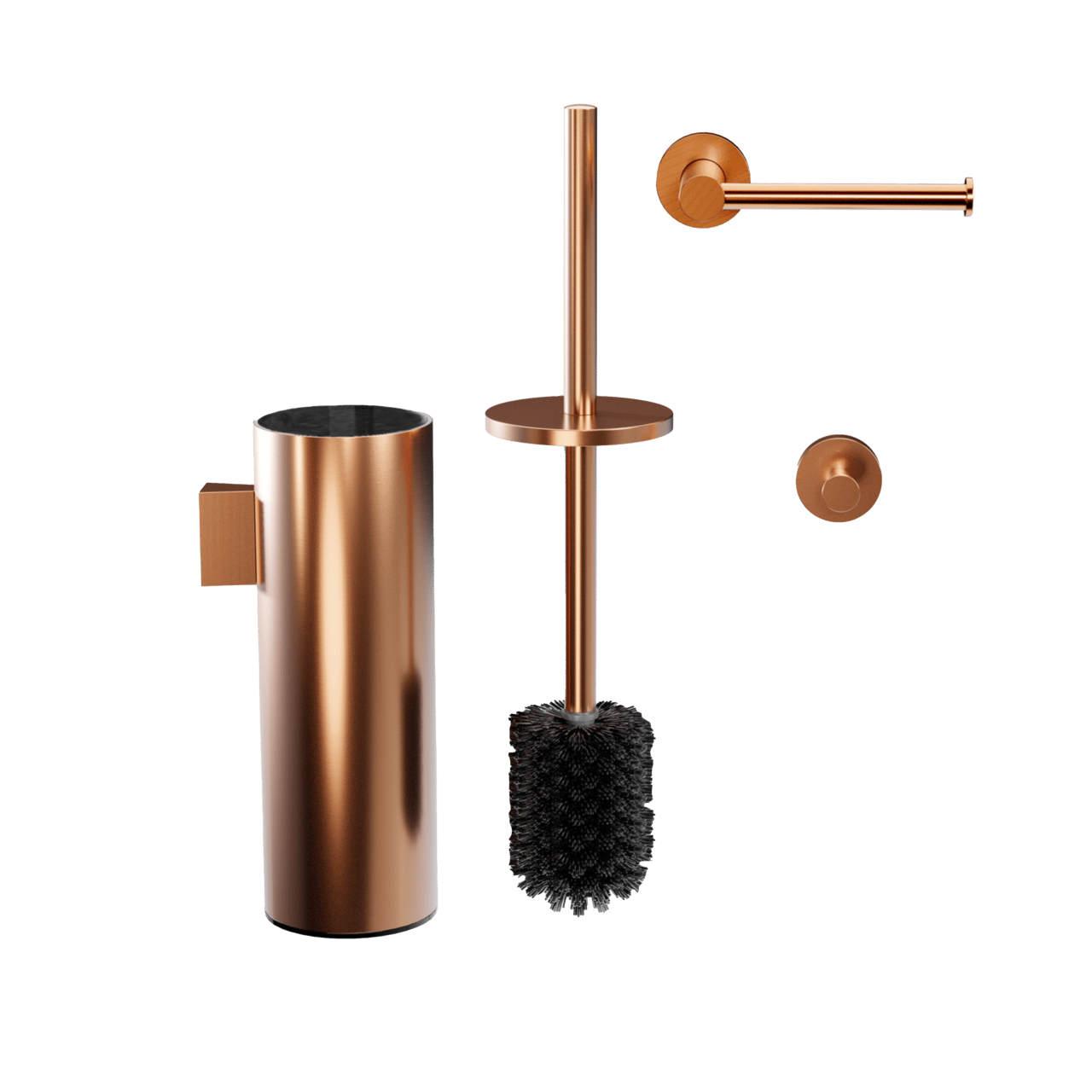 Blaufoss Harmony wc-accessoireset Brushed Rosegold