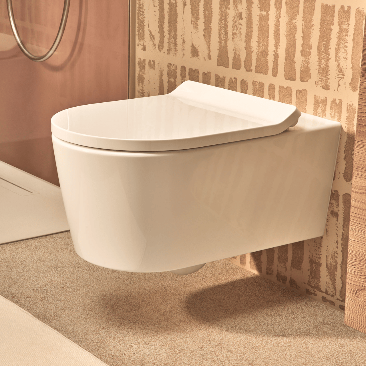 Hansgrohe Elupura S hangend toilet Hoogglans Wit randloos