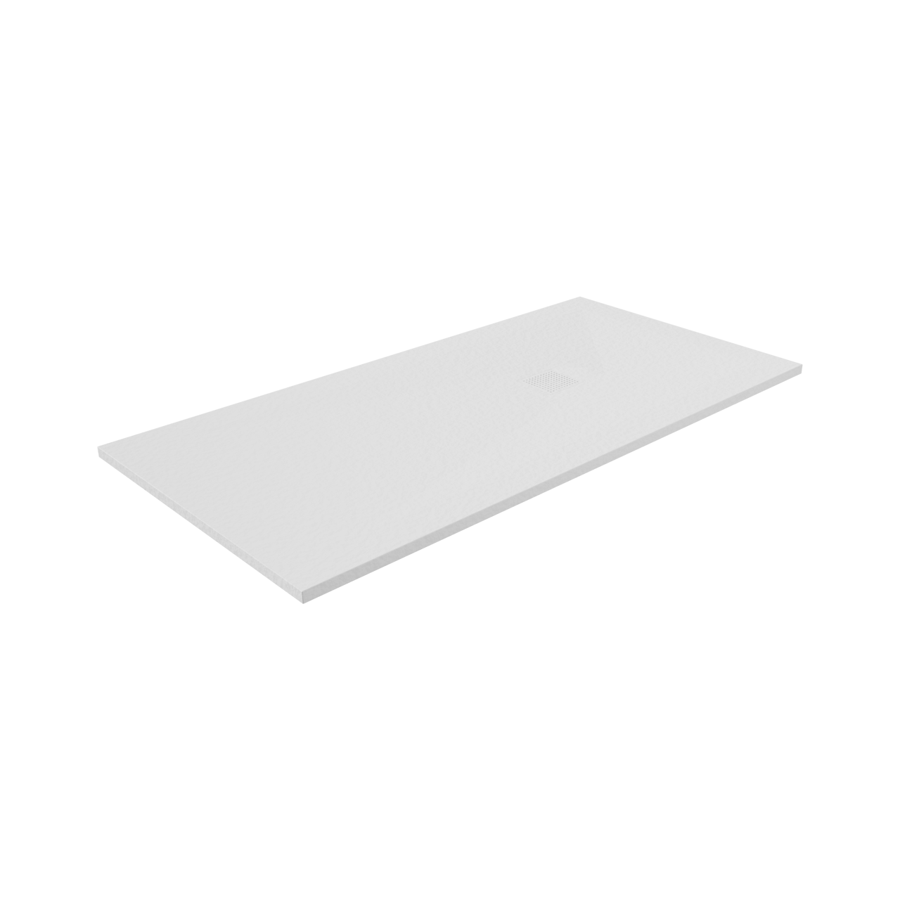 Balmani Impress douchebak 180 x 90 cm composiet wit rock structuur