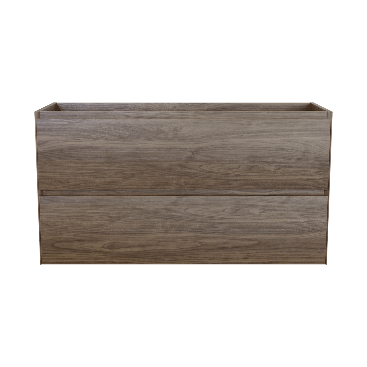 Balmani Mitra Compact meuble sous-lavabo suspendu 120 x 46 cm noyer américain 2 tiroirs