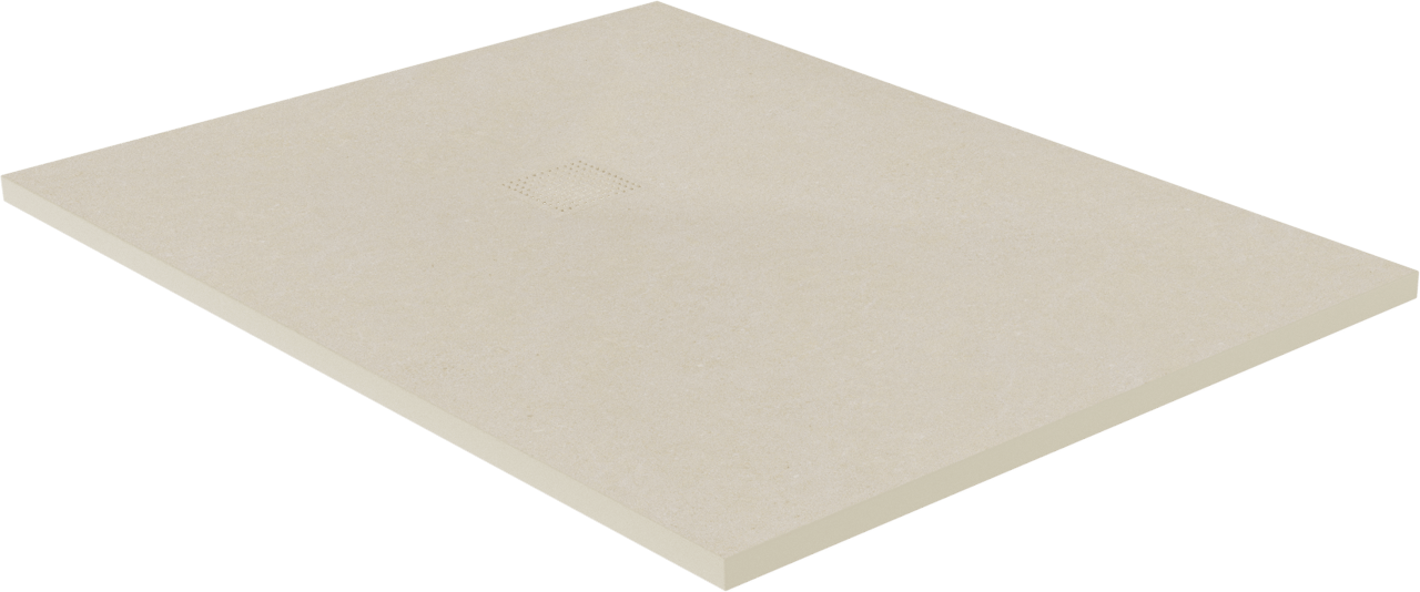 Luca Varess Suite douchebak 120 x 90 cm composietmarmer Dizzy Cream 