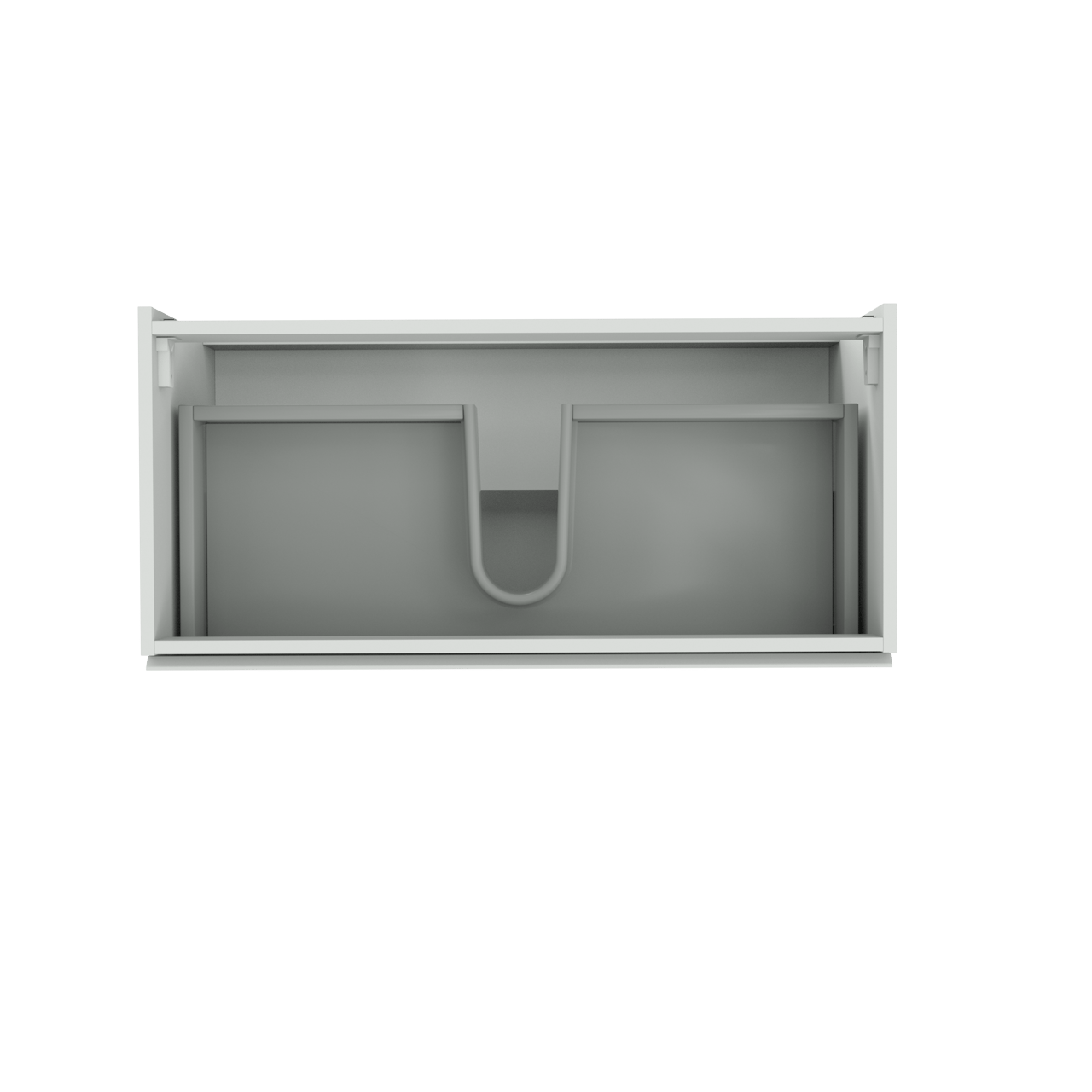 Storke Delta meuble sous-lavabo suspendu 100 x 48 cm blanc mat 2 tiroirs