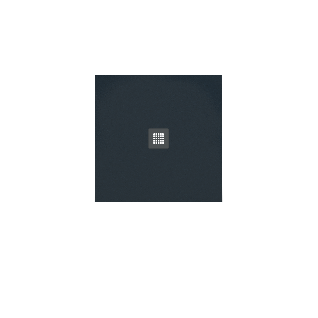 Balmani Vega receveur de douche 80 x 80 cm marbre composite gris graphite texture ardoise