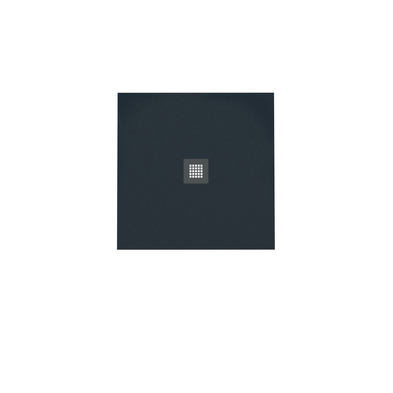 Balmani Vega douchebak 80 x 80 cm composietmarmer grafietgrijs leisteenstructuur