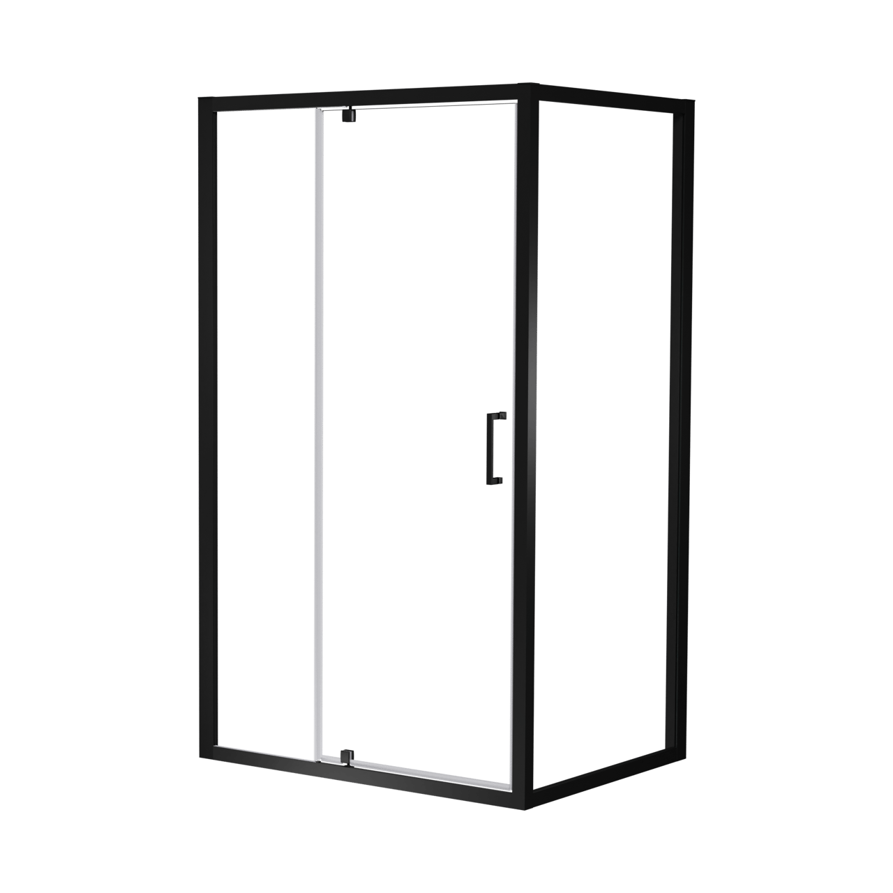 Luca Varess Talan douche draaideur 120 x 200 cm helder glas mat zwart profiel