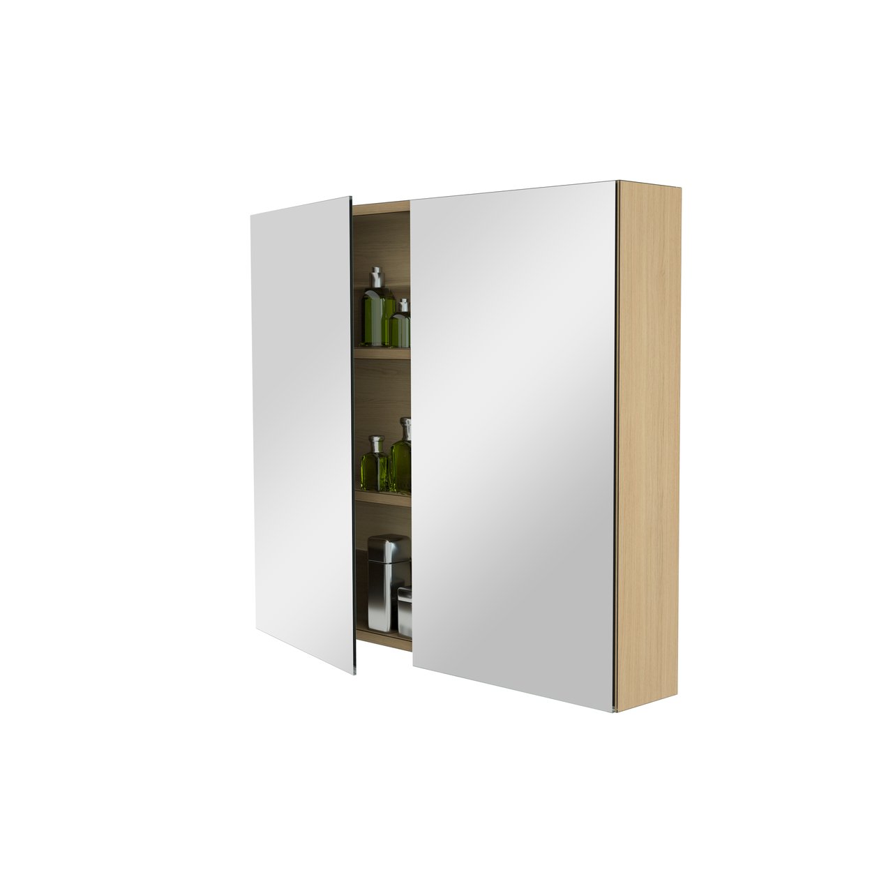 Storke Reflecta armoire de toilette 85 x 75 cm chêne naturel