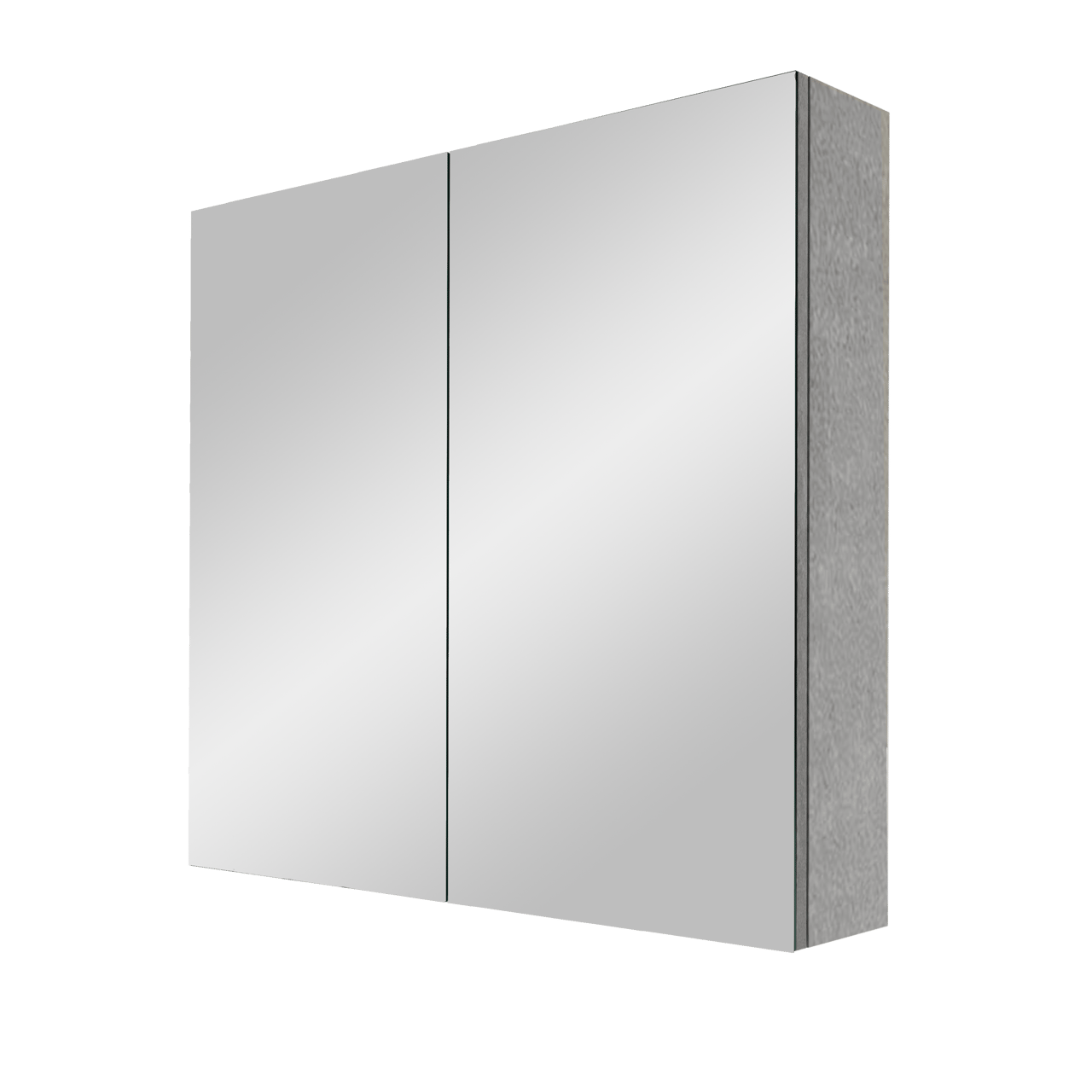 Linie Montro armoire de toilette 80 x 75 cm béton gris foncé