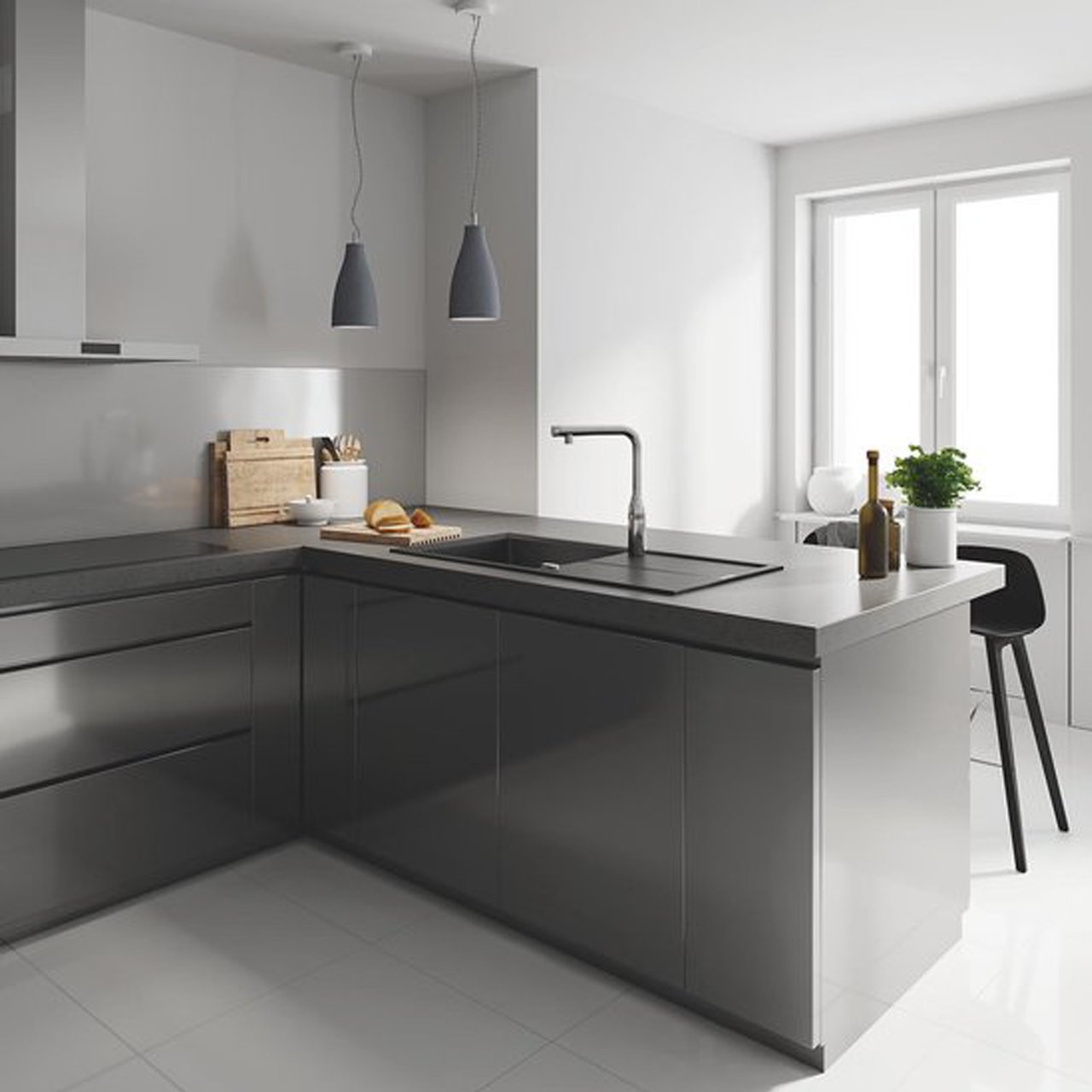 Grohe Essence SmartControl robinet de cuisine avec douchette extractible chrome brillant 31615000