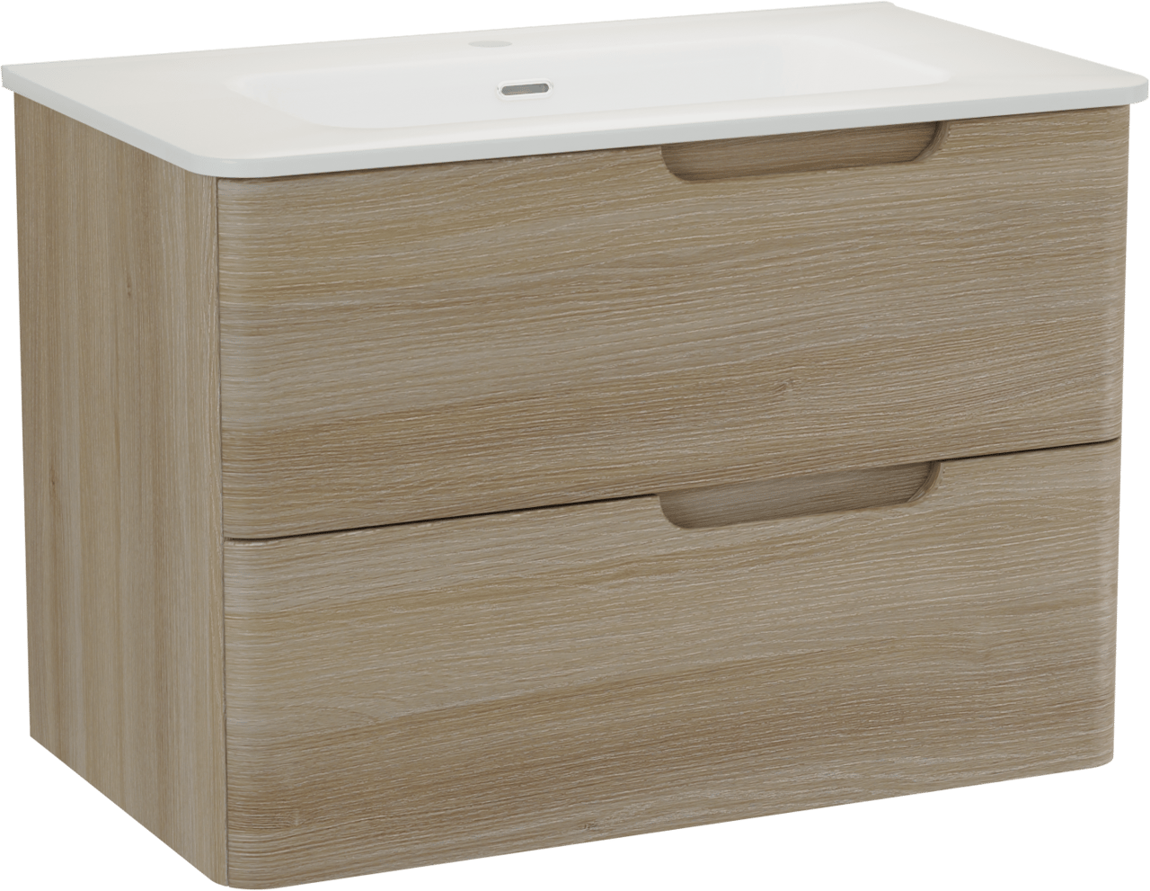 Linie Curvo meuble salle de bains avec lavabo Baro Curvo