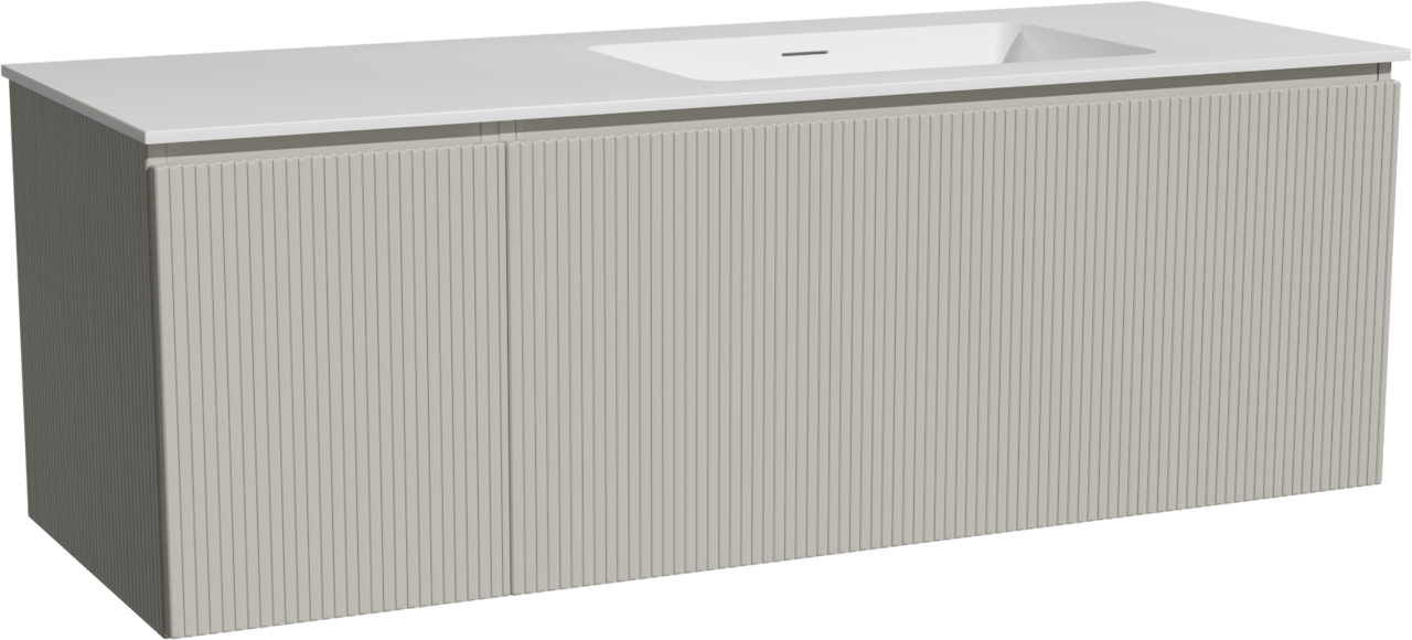 Storke Ribs meuble salle de bains avec lavabo Mata