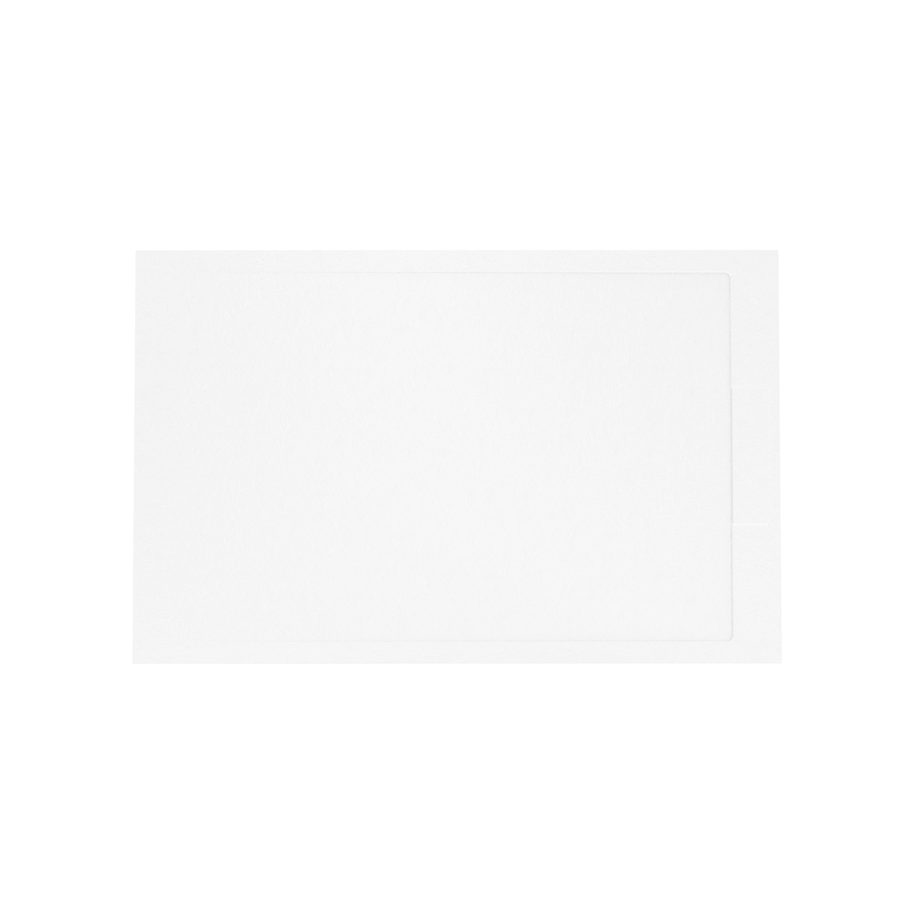 Balmani Indus Duschwanne: 140 x 90 cm, Marmorkomposit, Weiße Schieferstruktur, matt