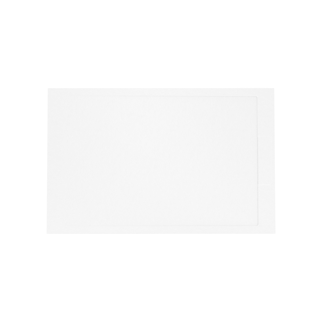 Balmani Indus Duschwanne: 140 x 90 cm, Marmorkomposit, Weiße Schieferstruktur, matt