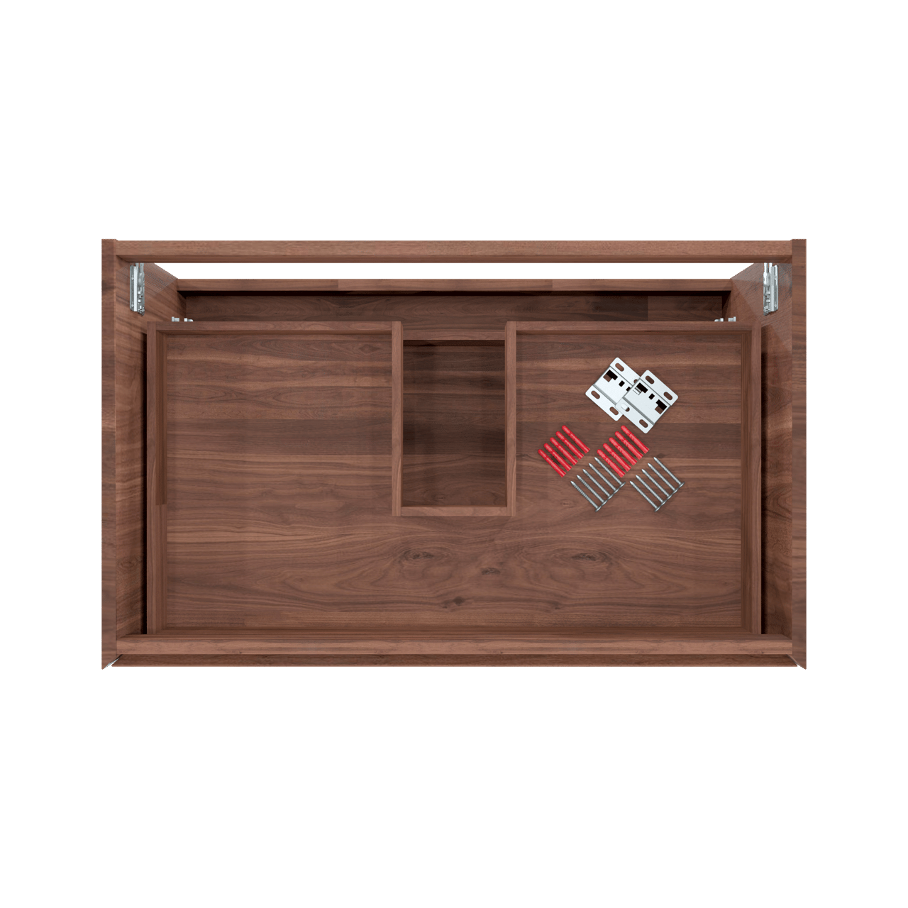 Balmani Mitra meuble sous-lavabo suspendu 90 x 55 cm noyer Américain 2 tiroirs