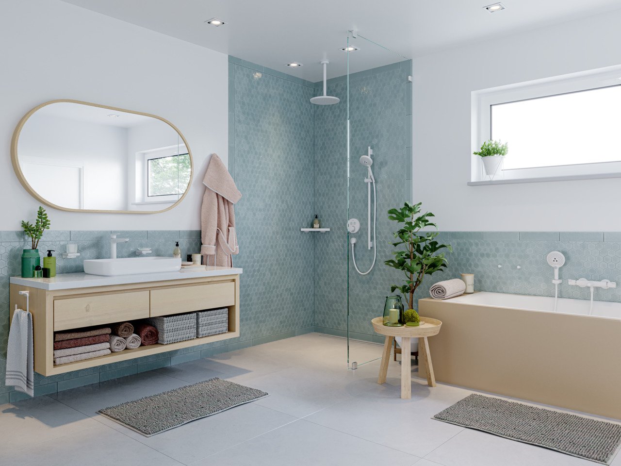 Hansgrohe Talis E 240 verhoogde wastafelkraan Matt White
