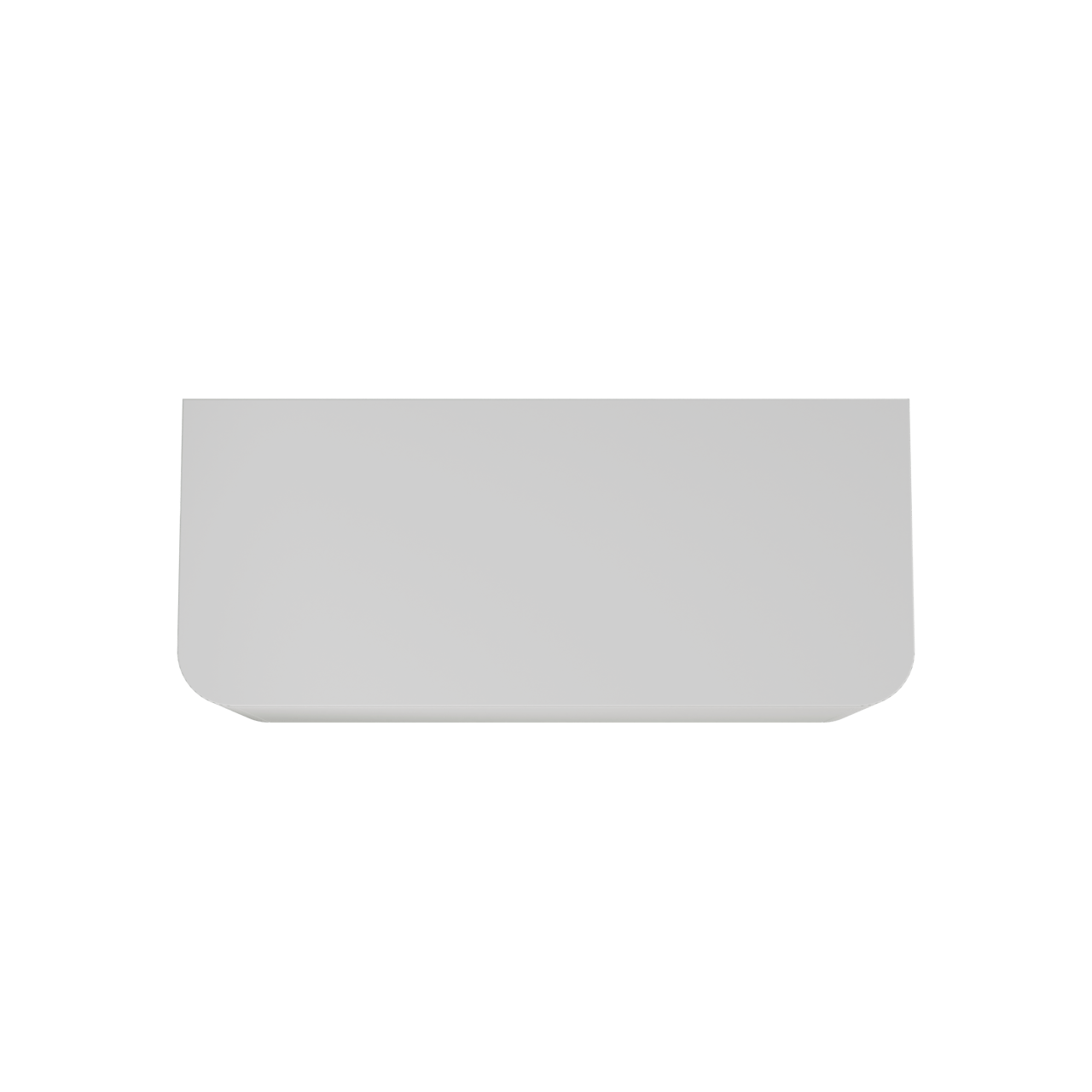 Balmani Moon hängendes Möbelstück Set: 130 x 55 cm, Weiß matt, mit Moon Einzel- oder Doppel Waschtischplatte, Solid Surface Weiß matt