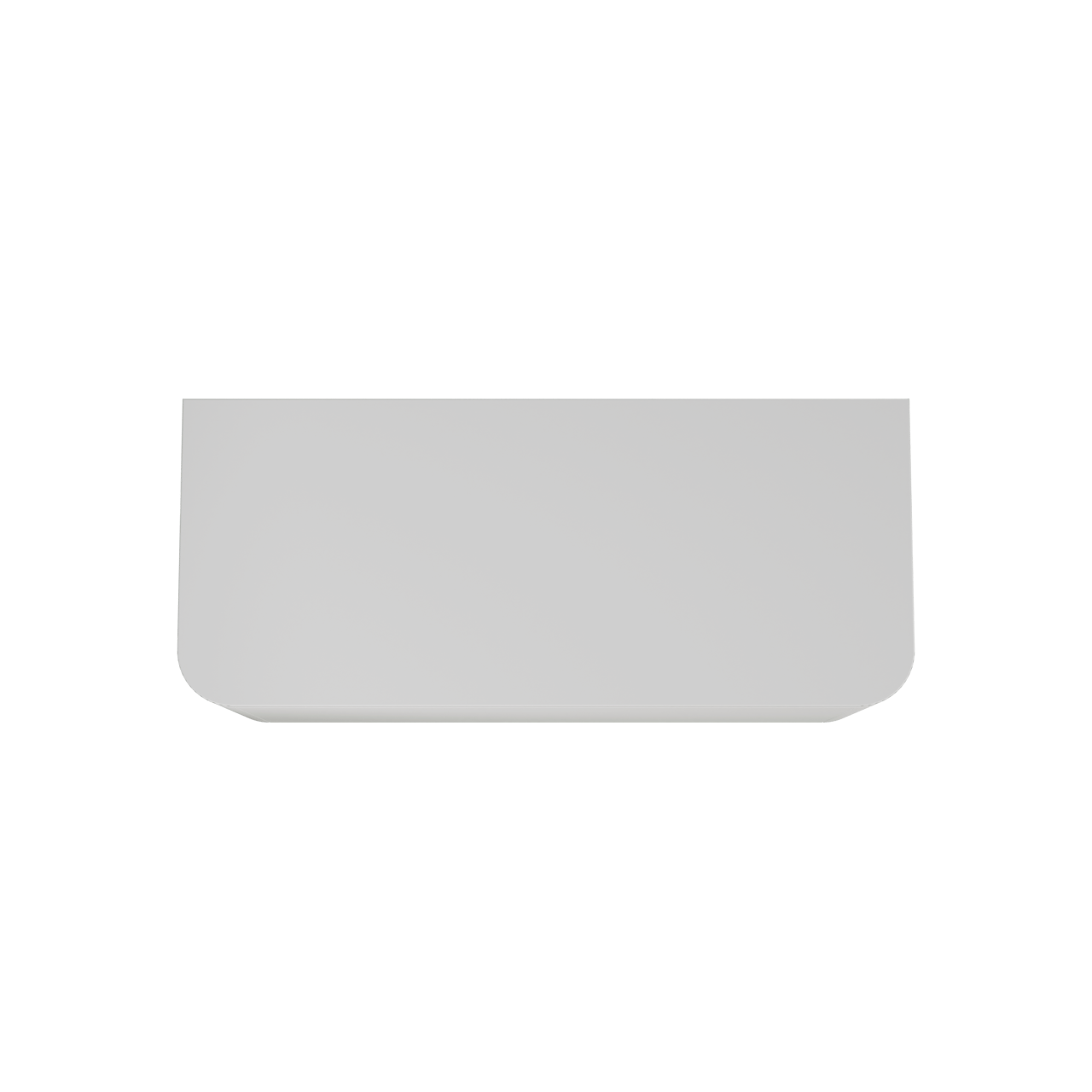 Balmani Moon meuble salle de bains suspendu 130 x 55 cm blanc mat avec Moon tablette simple ou double en solid surface blanc mat