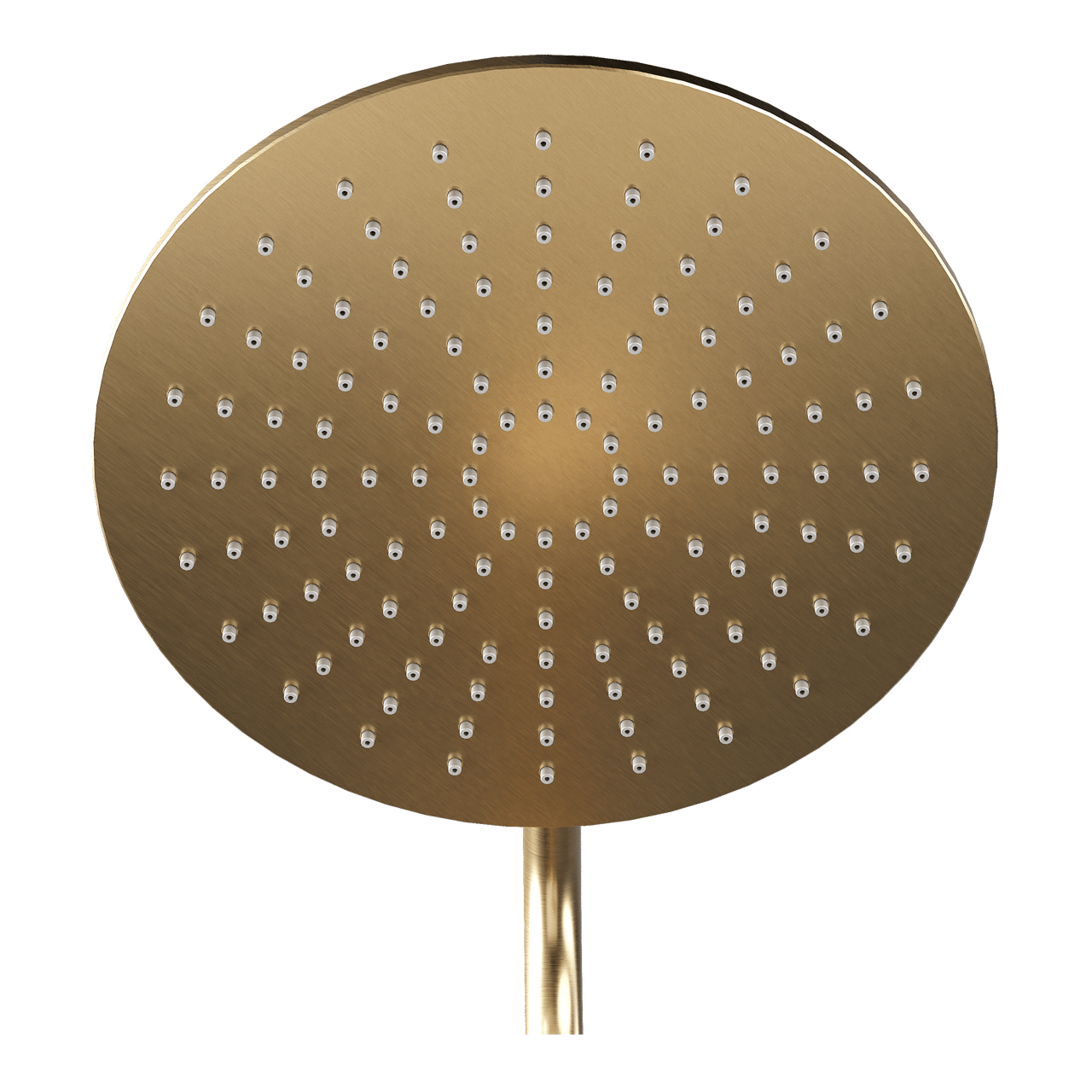Blaufoss Round 300 colonne de douche de pluie robinet thermostatique Brushed Champagne Gold