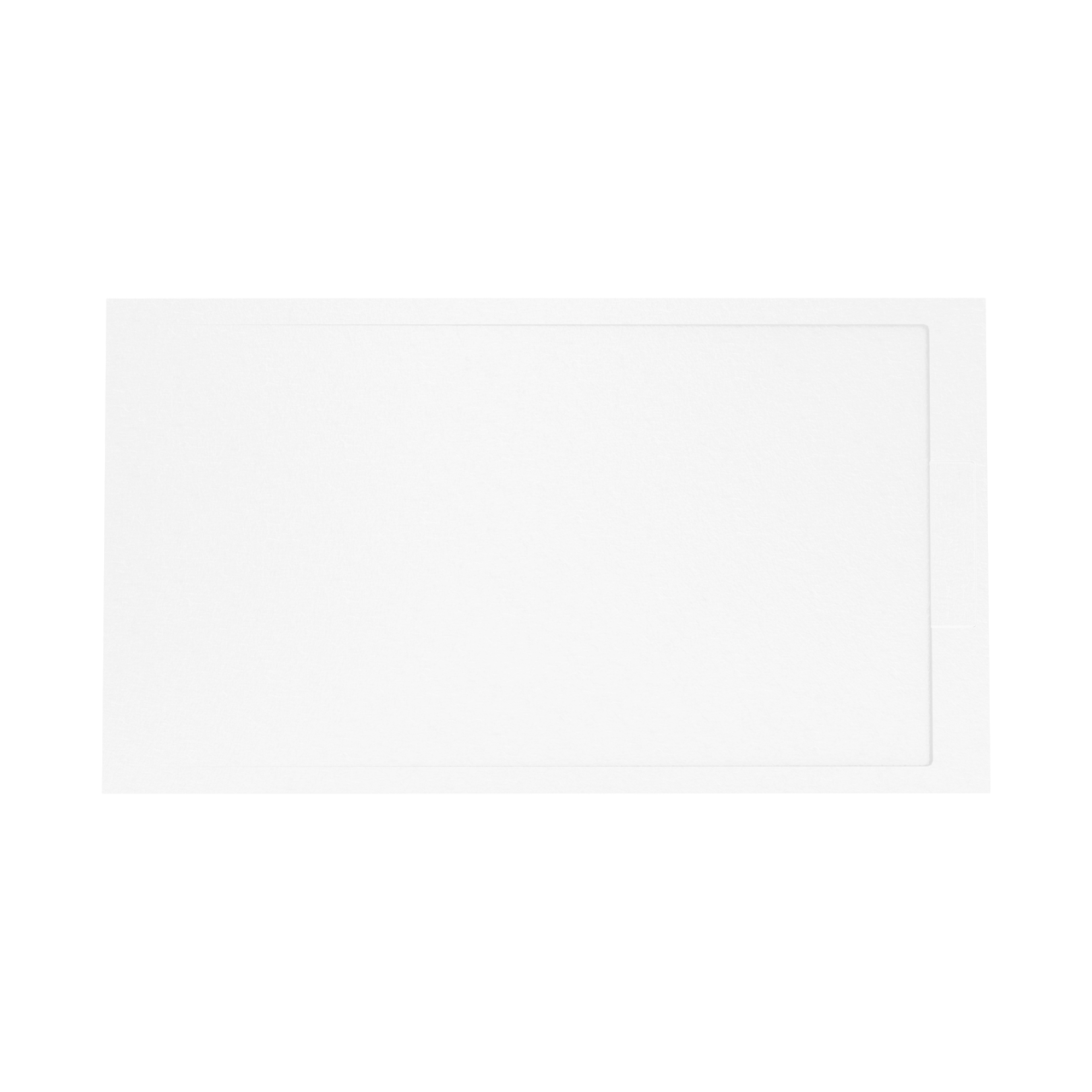 Balmani Indus douchebak 160 x 90 cm composietmarmer mat wit leisteenstructuur