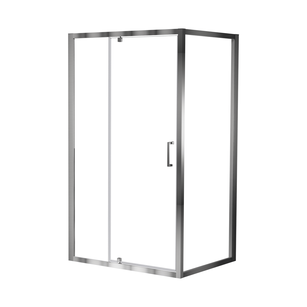 Luca Varess Talan douche draaideur 120 x 200 cm helder glas mat chroom profiel