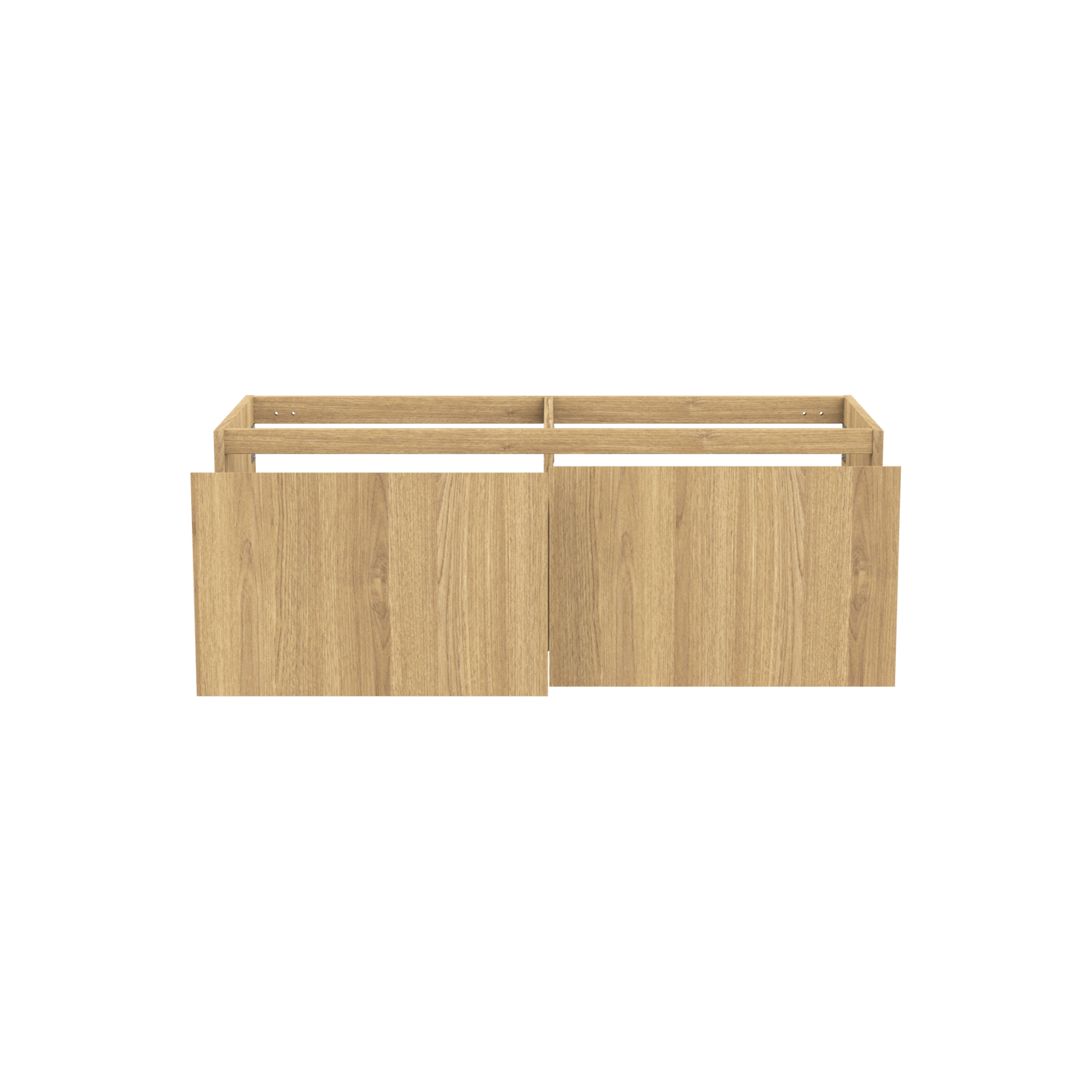 Balmani Idra meuble sous-vasque suspendu 135 x 55 cm plaqué chêne naturel 4 tiroirs