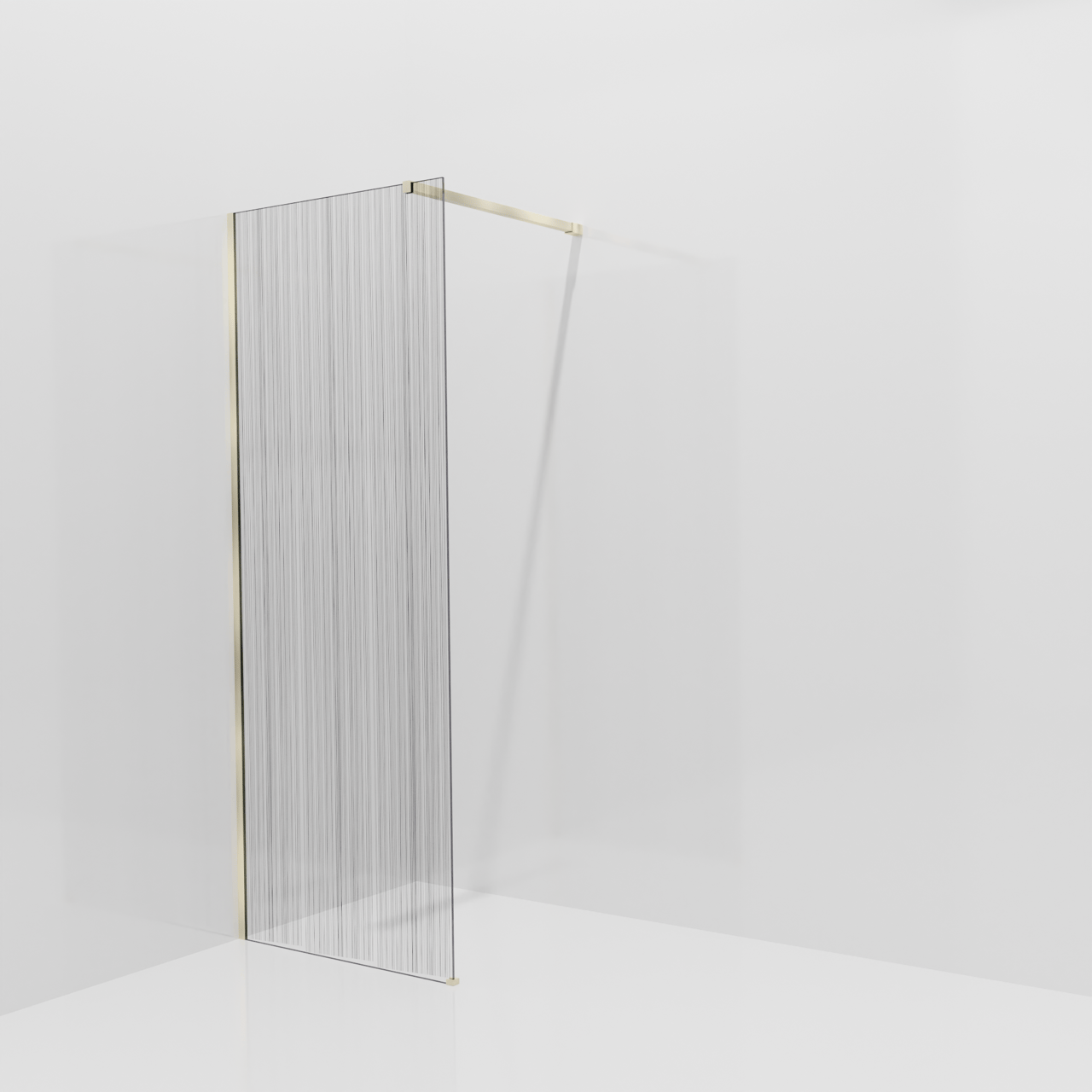 Balmani Modular douche à l'italienne: 80 x 200 cm, Mikado, Profil Brushed Champagne Gold