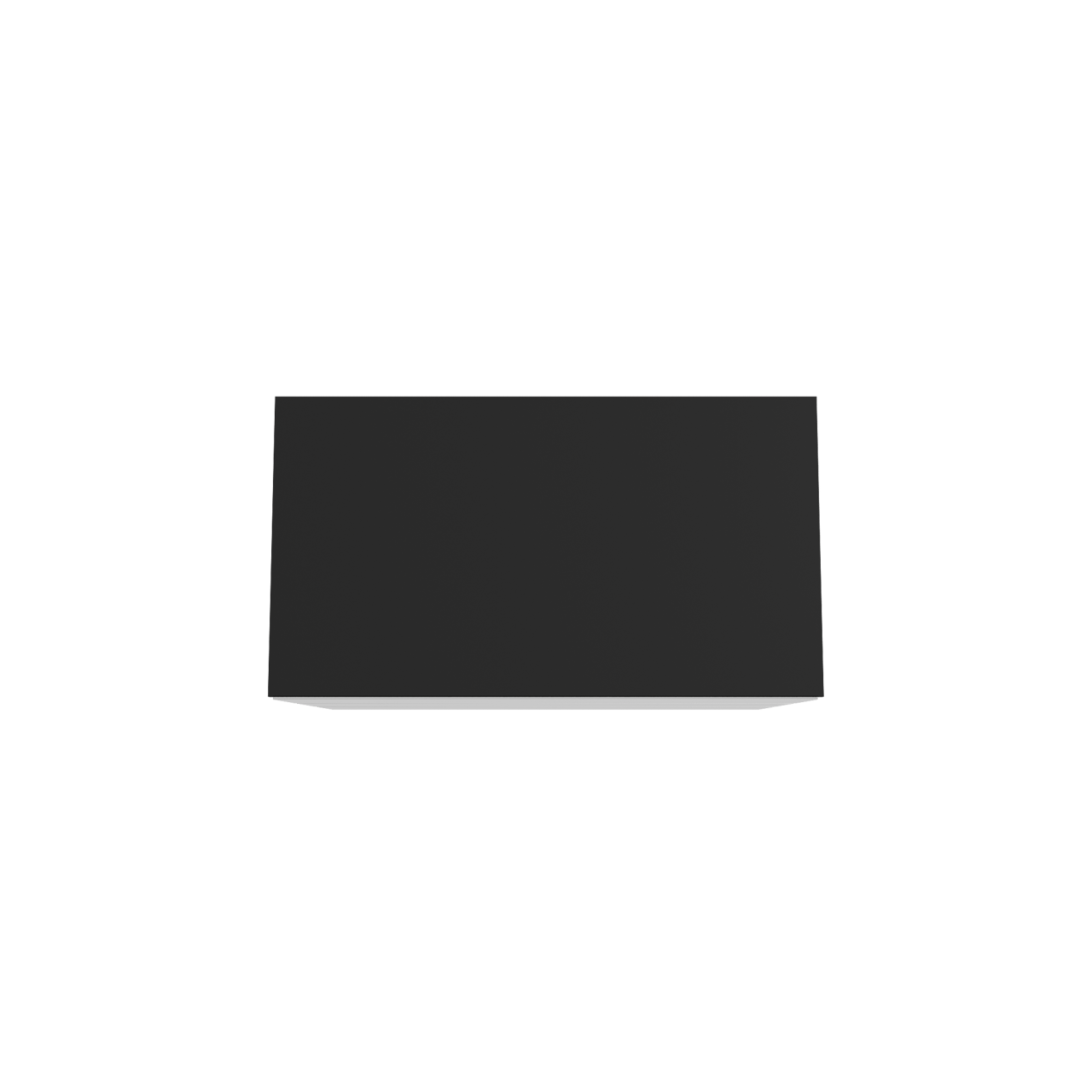 Storke Edge meuble salle de bains à poser 95 x 52 cm blanc mat avec Panton tablette simple en mdf enduit de poudre noir mat