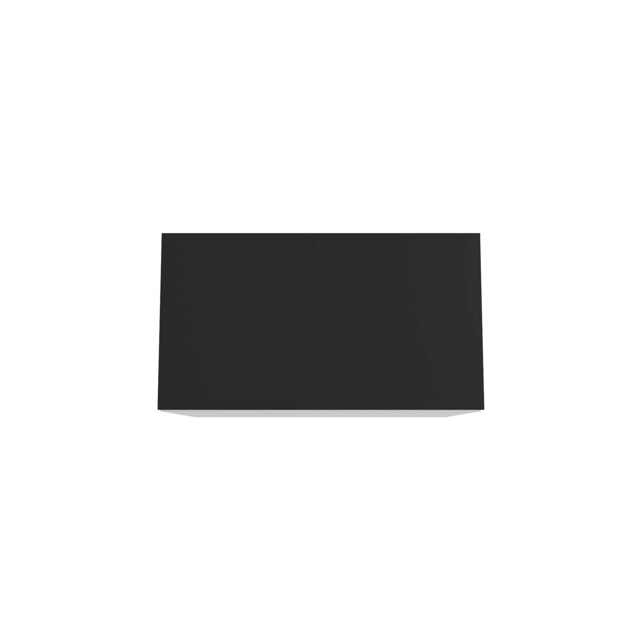 Storke Edge freistehendes Möbelstück Set: 95 x 52 cm, Weiß matt, mit Panton Einzel Waschtischplatte, Pulverbeschichtetes MDF Schwarz matt