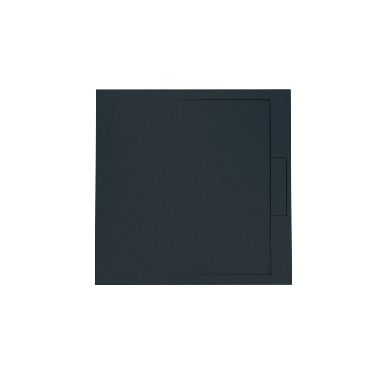 Balmani Indus douchebak 100 x 100 cm composietmarmer grafietgrijs leisteenstructuur