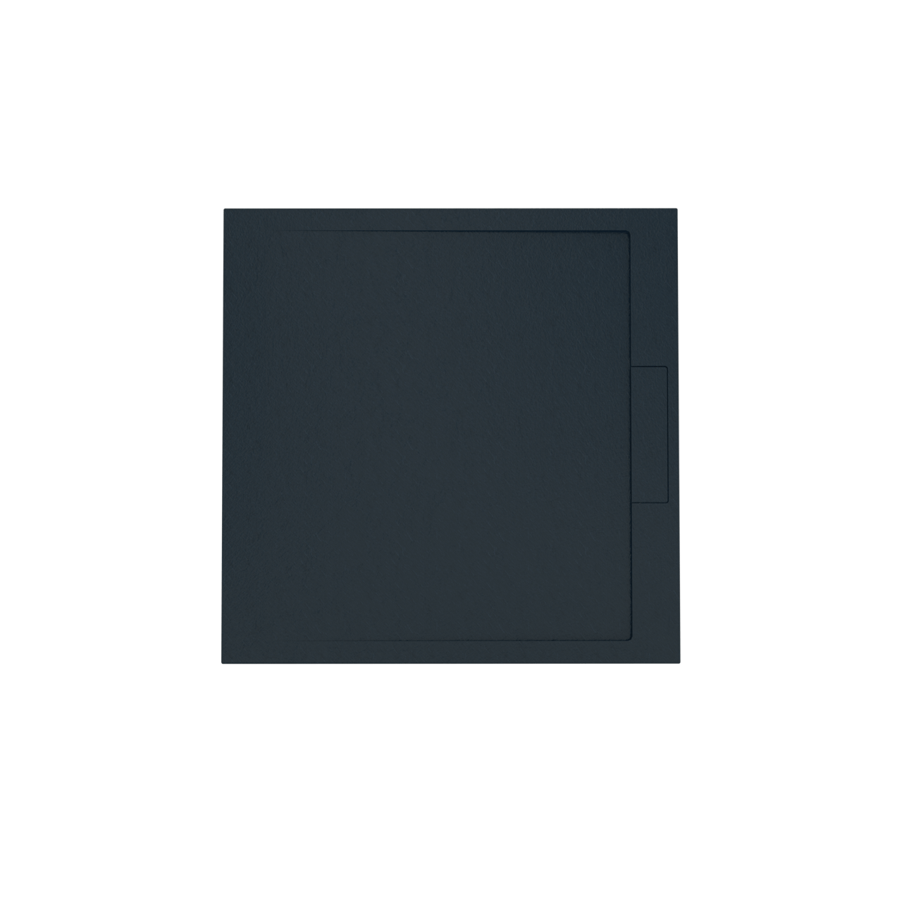 Balmani Indus douchebak 100 x 100 cm composietmarmer grafietgrijs leisteenstructuur