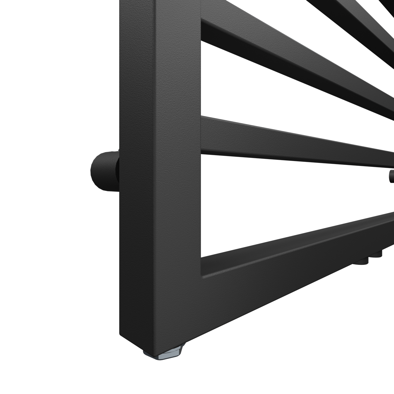 Vipera Listona sèche-serviettes simple 180 x 60 cm chauffage électrique et central possible noir mat raccordements latéral et central possibles 1030W