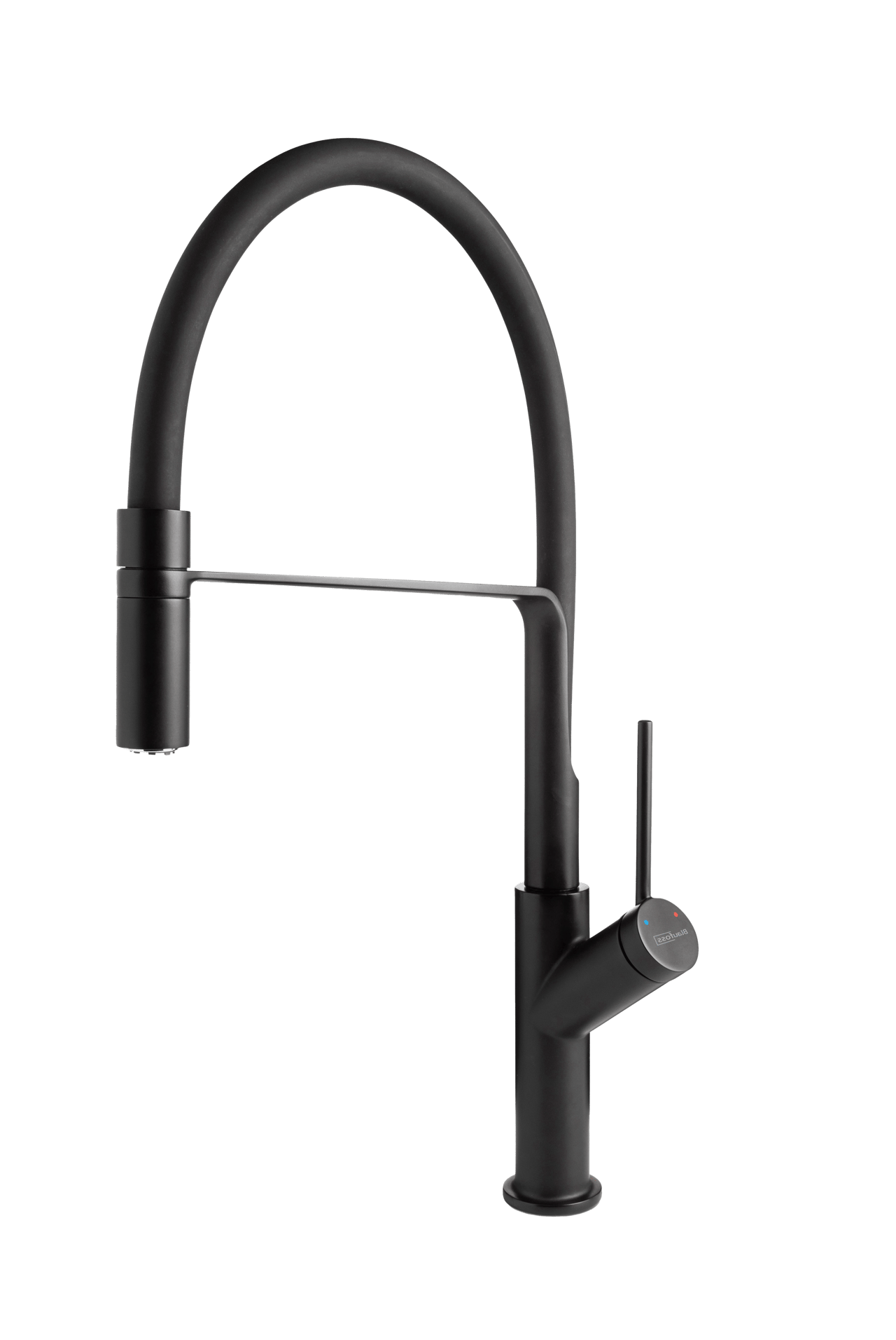 Blaufoss District robinet de cuisine avec douchette extractible noir mat