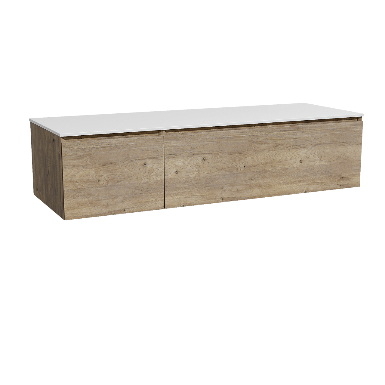 Storke Edge meuble salle de bains avec tablette pour vasques Tavola