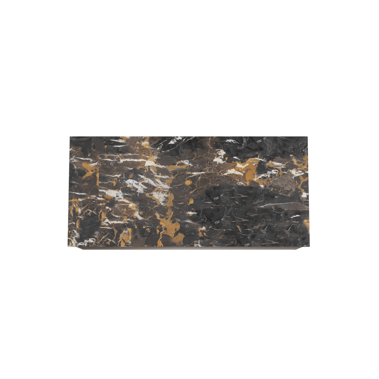 Balmani Mitra zwevend badkamermeubel 120 x 55 cm amerikaanse notelaar met Stretto enkel tablet in marmer portoro gold